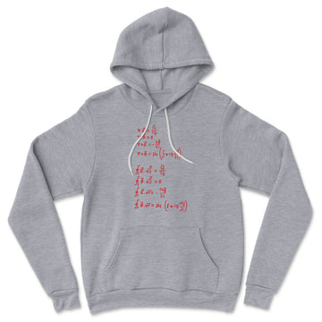 Physics Formula Hoodie in Athletic Heather color